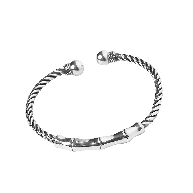 Trendy Silver Bracelet With Cool Personality