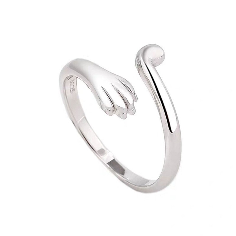 Lovers' Small Lovely Cat Claw Pair Simple Ring