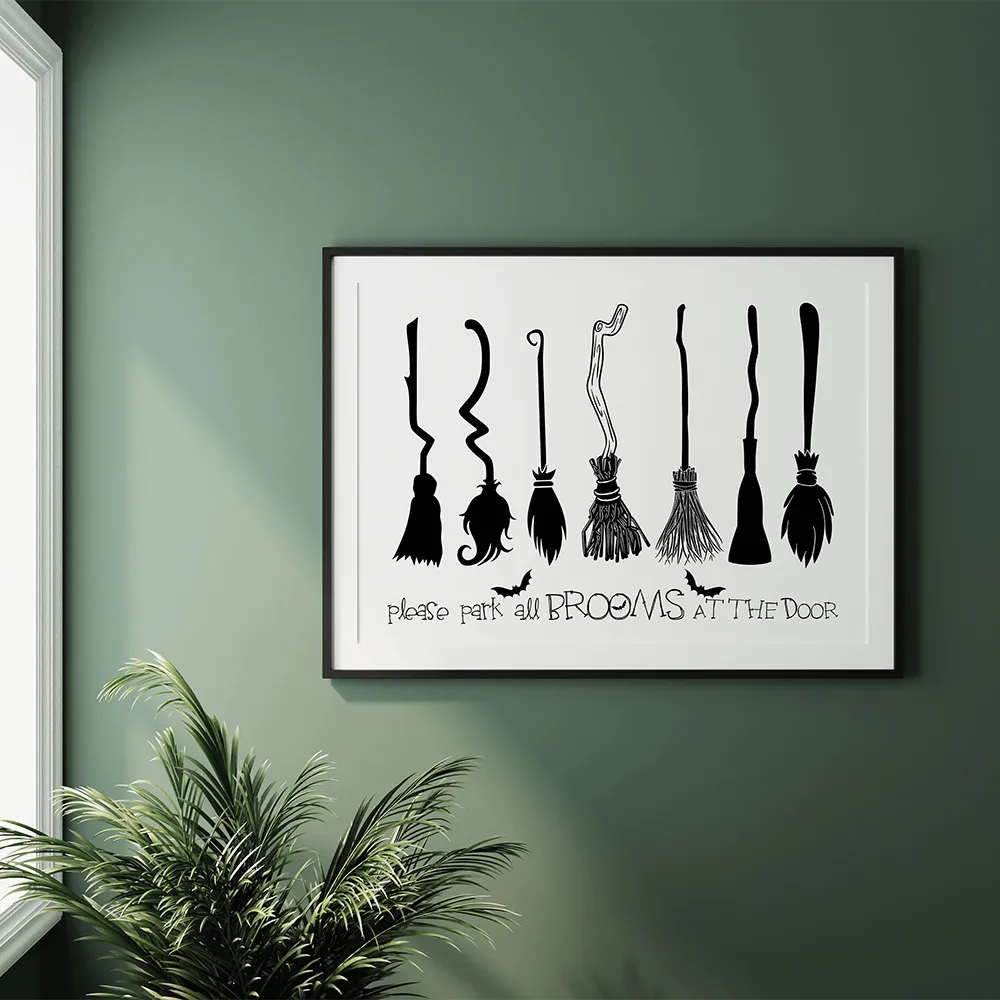 Halloween Vintage Poster Wall Art Canvas