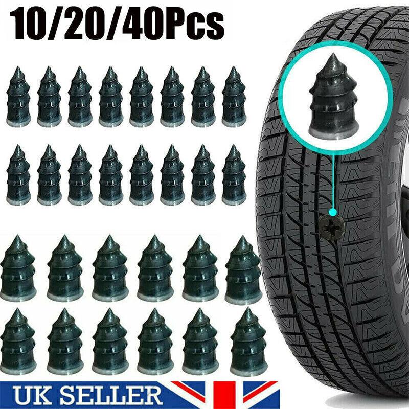 Tire Repair Screw In Rubber Plug Nail Car Tyre Puncture Repair Tool Kit Off-Road  UK--Large  12.7x6.8mm