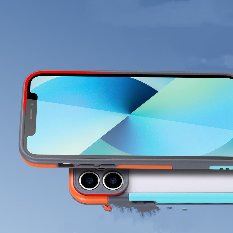 Contrast Color Silicone Frame Mobile Phone Case - Image 8