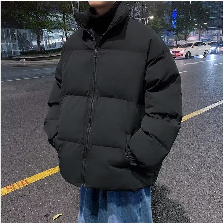 The New Japanese Lazy Simple Temperament Stand-up Collar Cotton Bread Clothes