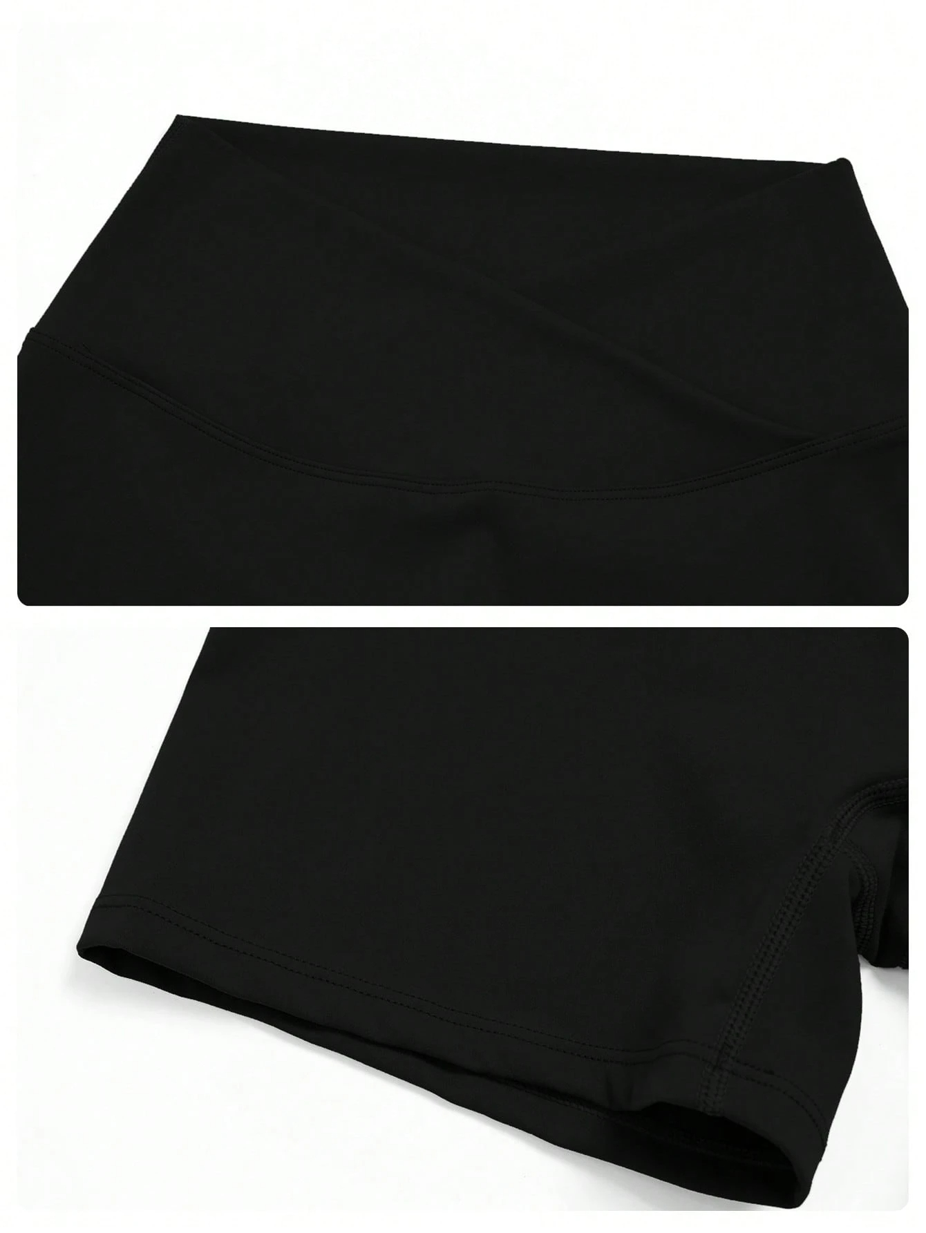 Plus Size Crossover Biker Shorts, picture 3 of 4