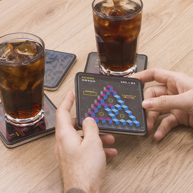 Party Game Maze Coaster (Black-4PCS)