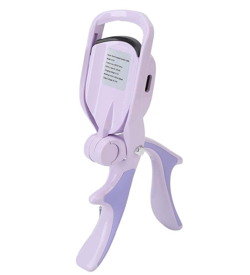 Heated Eyelash Curler with 3 Temperature Control. Heating Mode: The heated eyelash curler has a 3-position temperature control memory that automatically remembers the last position. Long press the switch for 1.5 seconds to turn on and preheat, the silicon