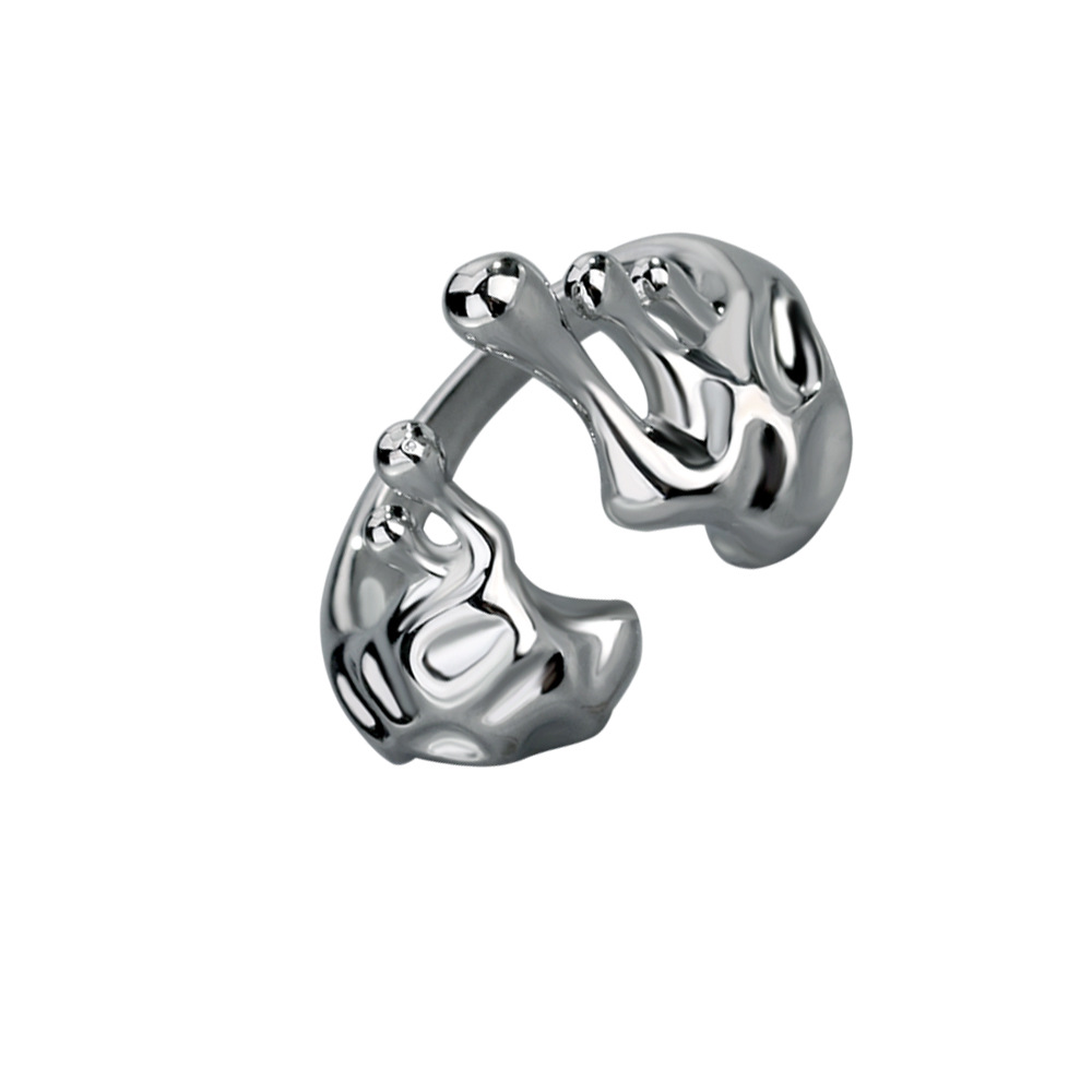 Irregular Pleats, Small Design, Adjustable Texture Ring