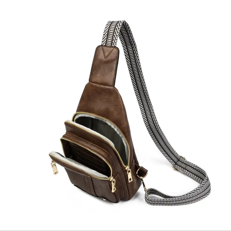 Only Self Pickup---Sling Bag Crossbody Bags For Women, Fanny Packs For Women Chest Bag For Work Shopping Pack Crossbody Purse , Brown, Small, Sling Bag — foto 6