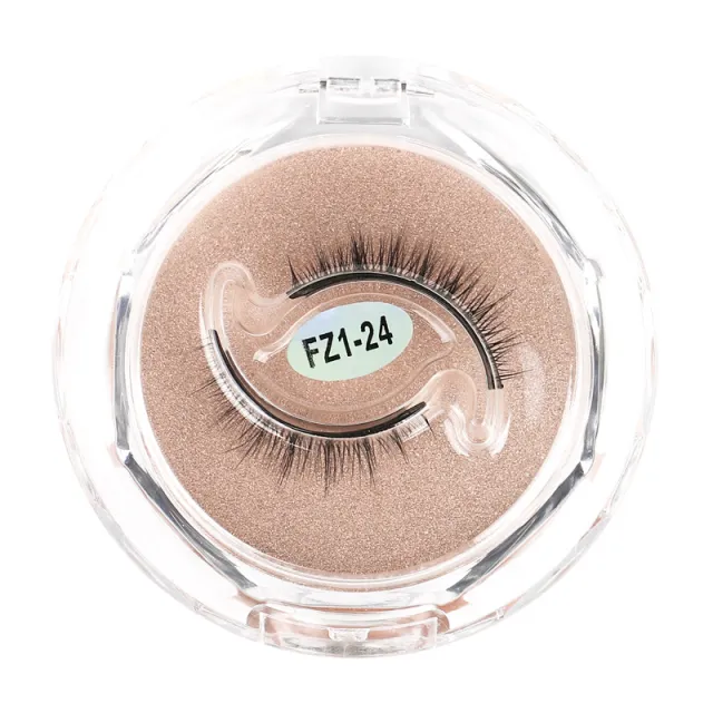New Temperature Sensing Glue Free Self Adhesive Pair Of Eyelashes Fz124 - Shop at LoveMi