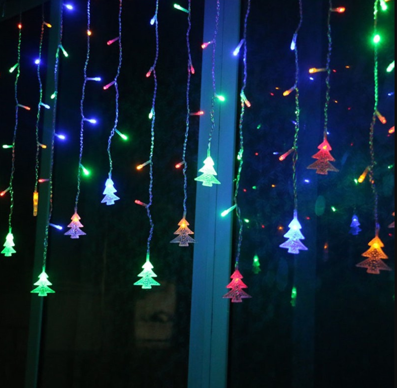 Christmas Lantern Strings Holiday Lanterns Christmas Tree Curtain Lights