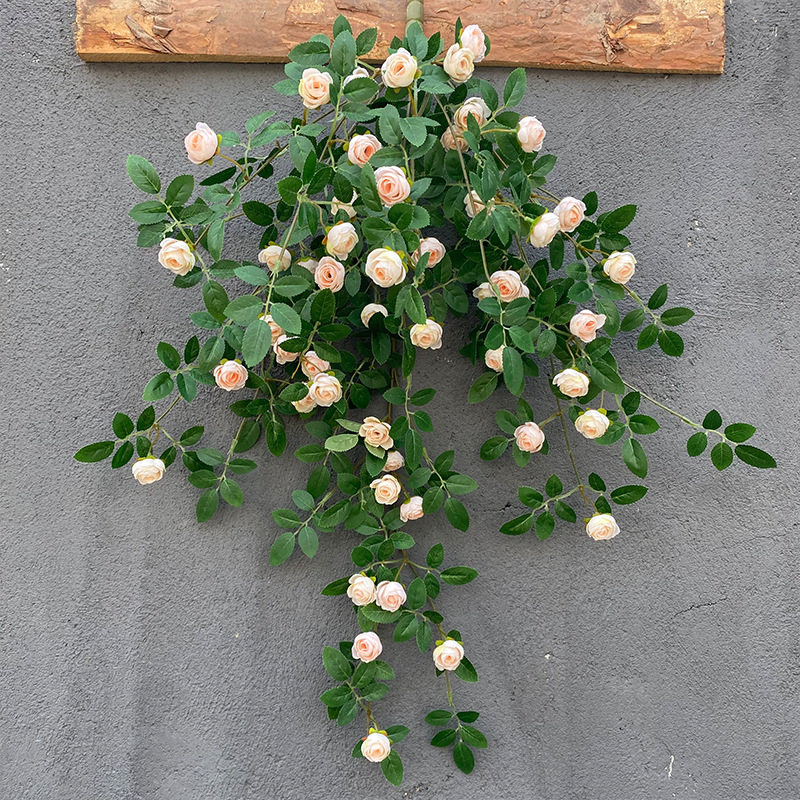 Title 5, Rose Vine Wall Hanging Fake Flower Decoration