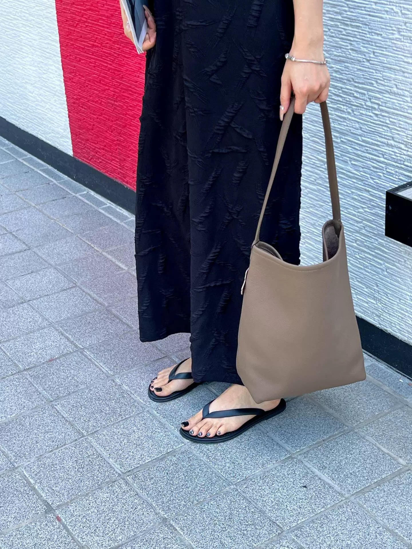 Nouveau sac baguette transfrontalier en peau de vache de première couche – Image 3