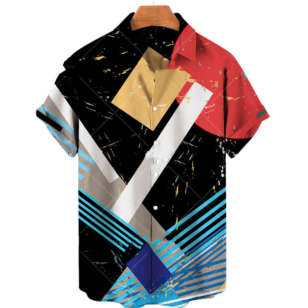 Title 9, Nieuw casual shirt met korte mouwen Graffiti-se...