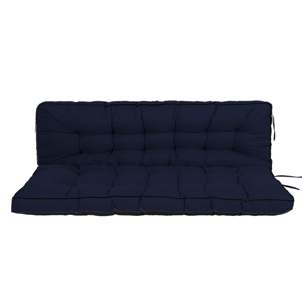 Outdoor Swing Cushions 70 Inch,Waterproof 4in Thick Porch Swing Cushion Replacement With Backrest And Ties,Comfortable 2-3 Seat Pation Swing Pad For Backyard,Garden,Lawn,Outdoor Fu