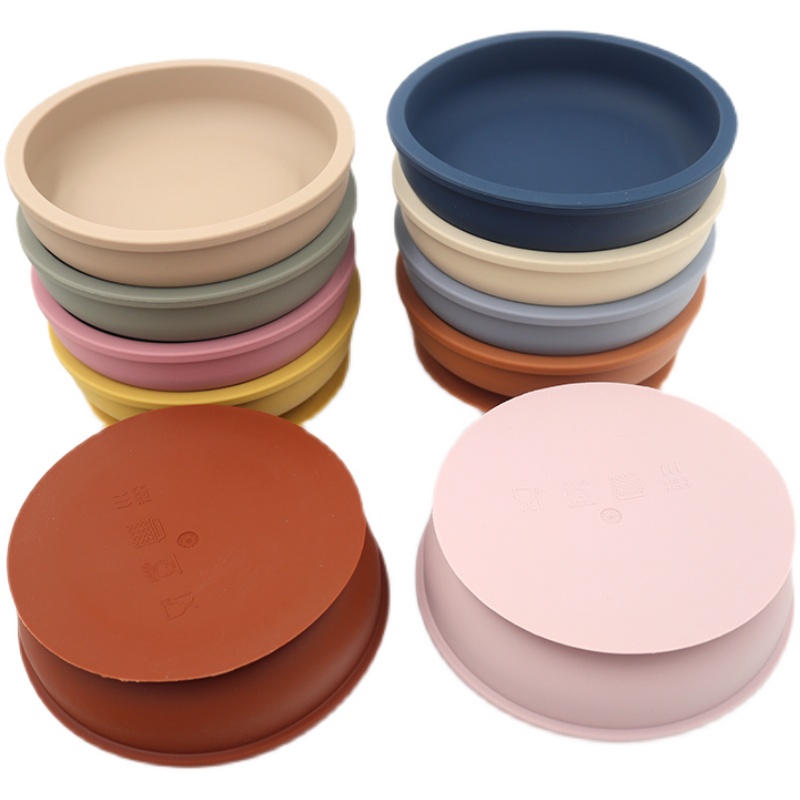 064f134b 2540 4d22 b818 e910cb9a0202 - Baby Round Shatter-resistant Silicone Suction Cup Complementary Food Bowl