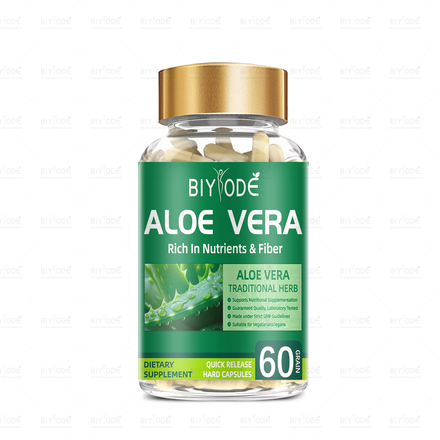 GMP COA Certified Factory Aloe Vera Leaf & Latex Capsules Supply Customized - Shop at LoveMi