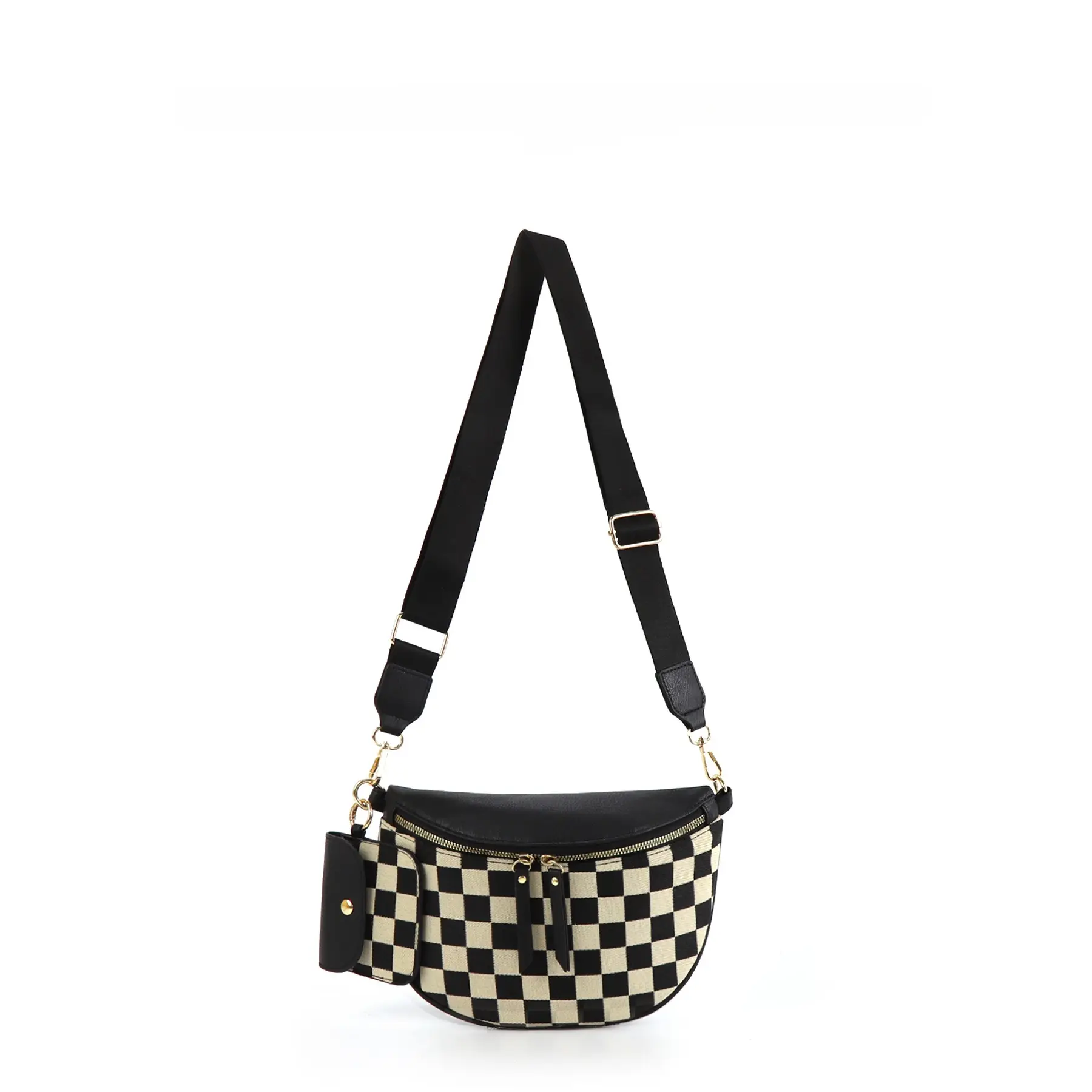 Only Self Pickup---Ladies' Trendy Checkerboard Pattern Portable