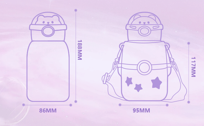 Stainless Steel Children Astronaut Straw Thermal Insulation Kettle - Image 5