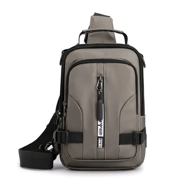 Casual Men's Multifunctional Outdoor Chest Bag Khaki - Shop at LoveMi
