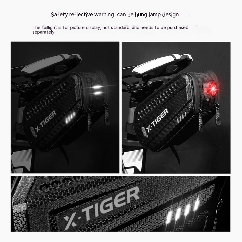 Bicycle Hard Shell Tail Bag Cycling Fixture Storage
