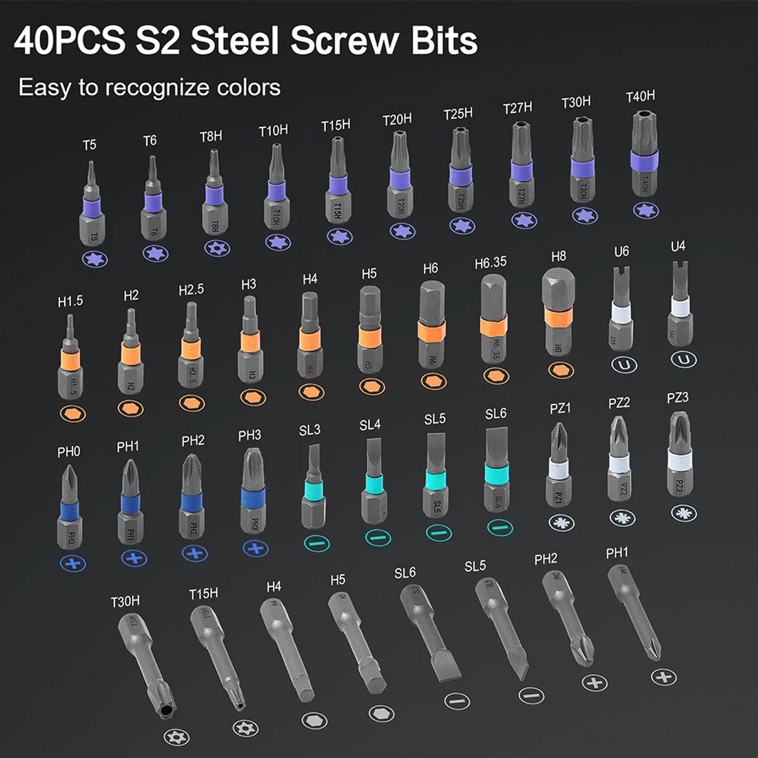 Magnetic Screwdriver Set, 42 In 1 DIY Ratchet Screwdriver Kit For Home, Bikes