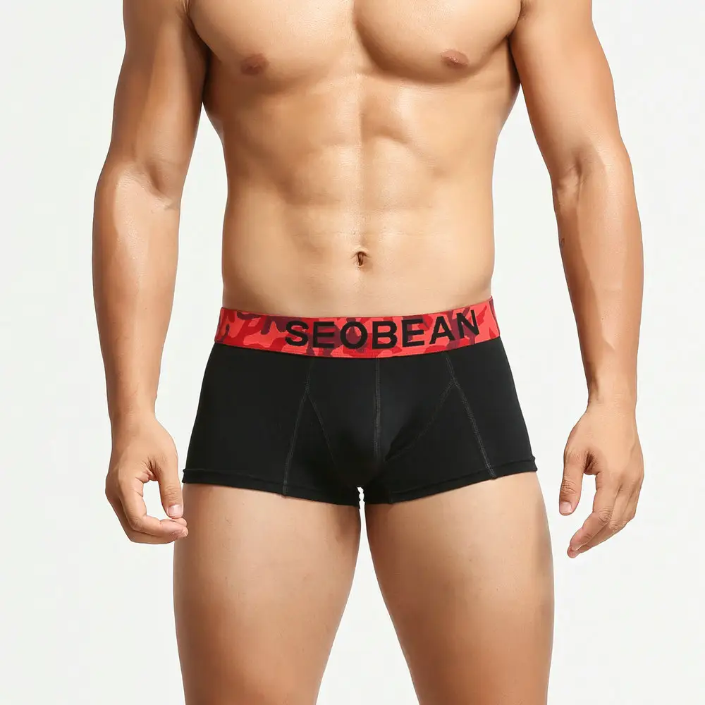 Men's Boxer Briefs Camo Belt Low Waist