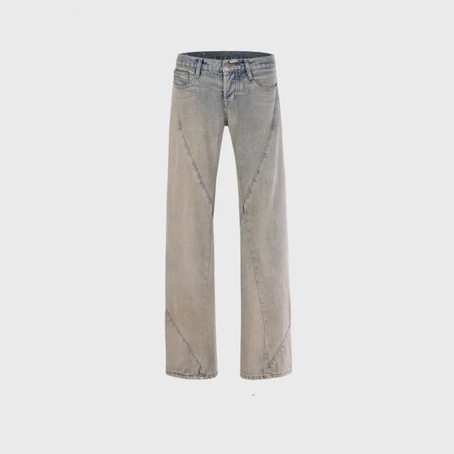 Washed Distressed Ripped Men's And Women's Spiral Jeans Gj017 Picture Color - Shop at LoveMi