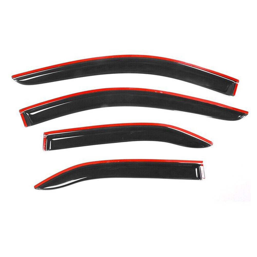 For T Oyota 07-11 T Oyota Camry Sedan Window Visors Rain Sun Guard Vent 4Pc Set 6
