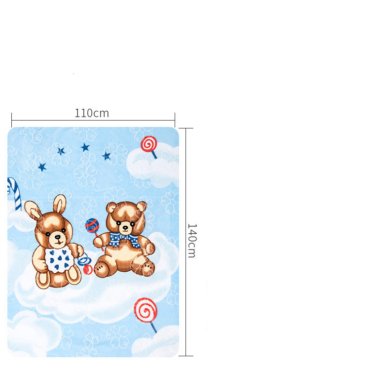 بطانية سحابية برسومات كرتونية بطبعتين ناعمة ومريحة للغاية