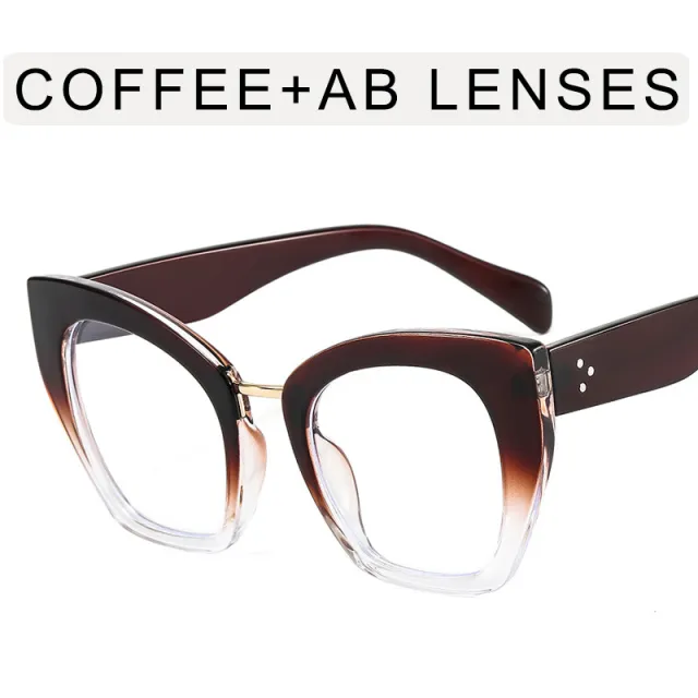 Mi Nail Cat Eye Large Frame Anti Blue Light Flat Mirror G - Shop at LoveMi
