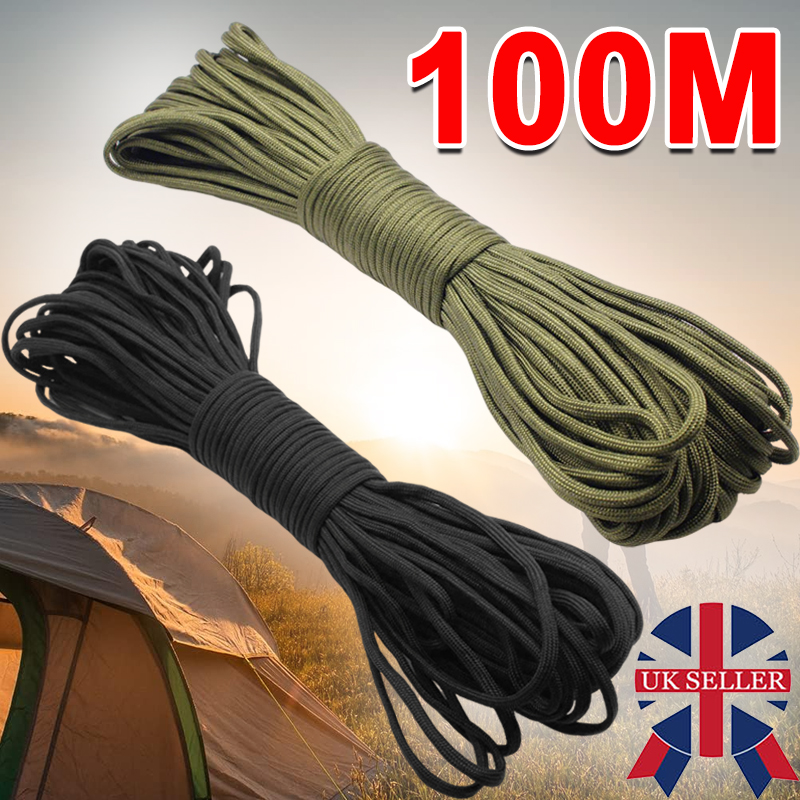 328FT 4mm 7 Strand Core 550 Paracord Parachute Cord Camping Tent Rope Color — image 6