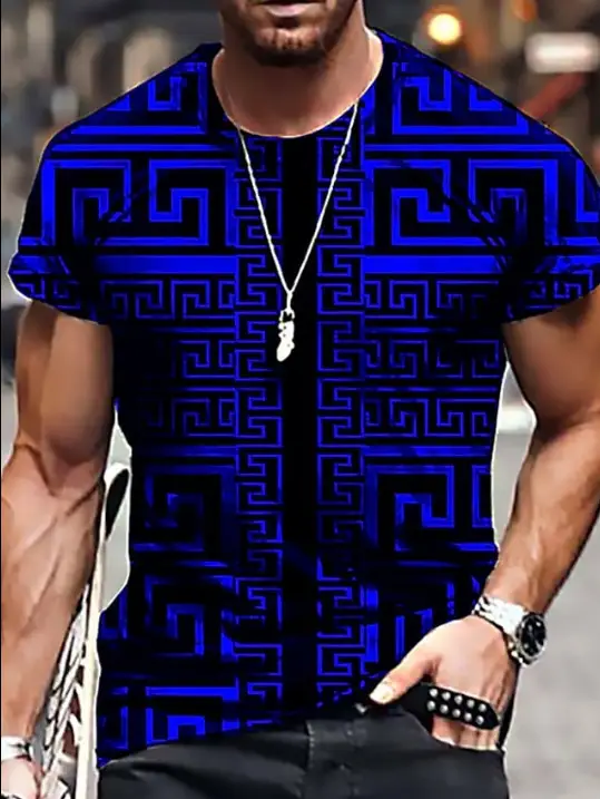 Men's T-shirt Summer 3d Muscle Digital Printing