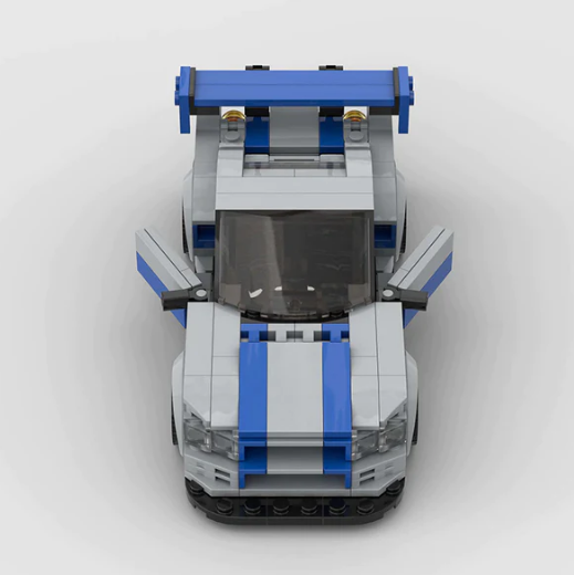 Maquette Tesla à Assembler — Voiture MOC Skyline R34 (332 pièces) 3