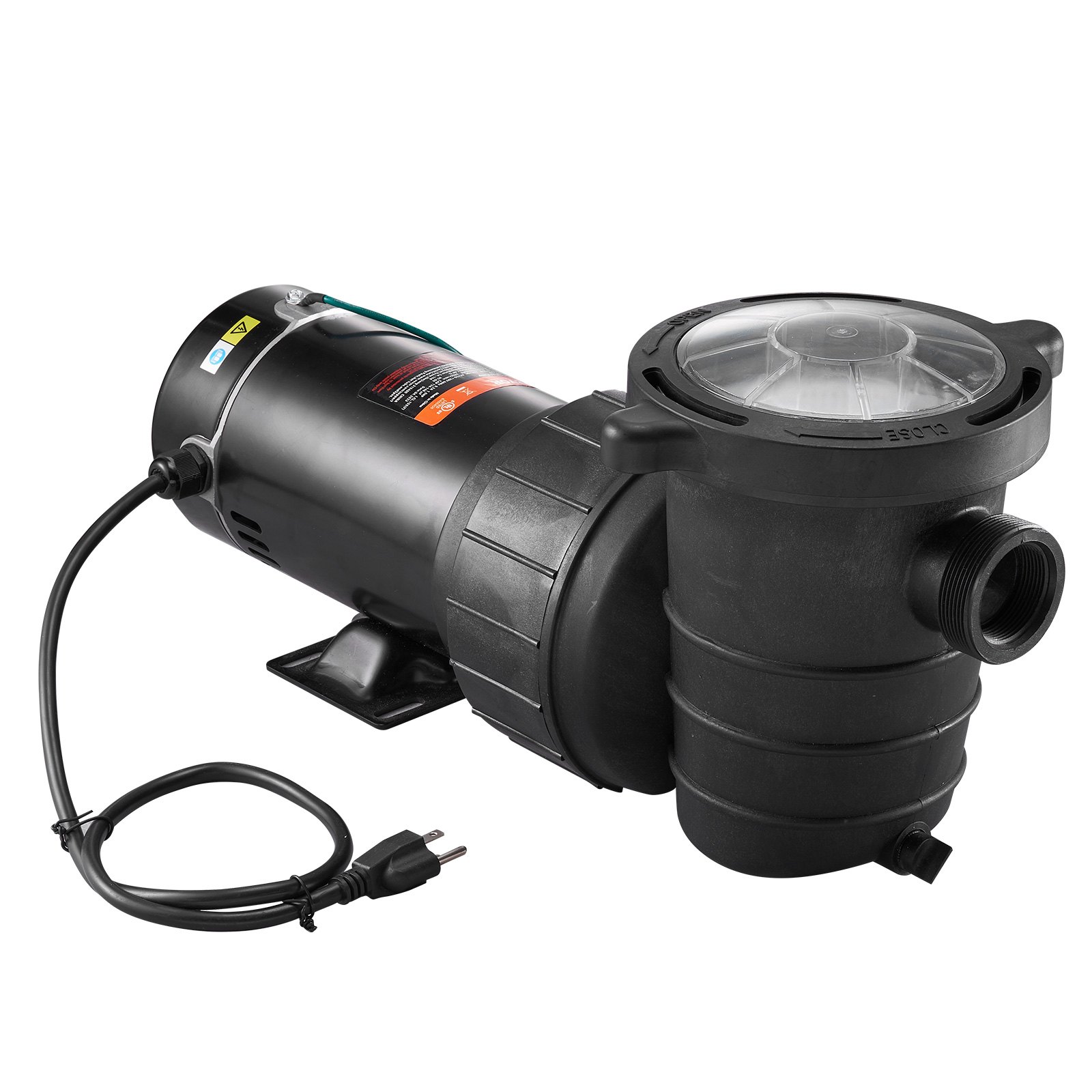 VEVOR Swimming Pool 2.0HP 115V 1500W, Single Speed Pumps For Above Ground Pool, Strainer Basket, 5400 GPH…
