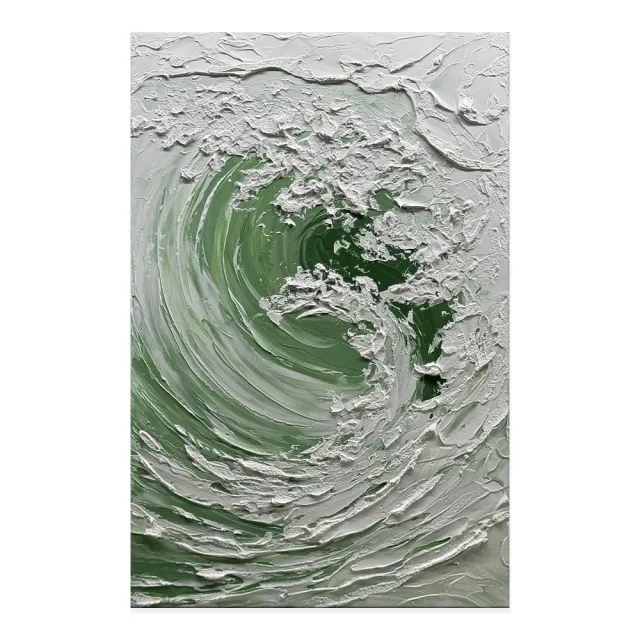 Nordic Ocean Waves Hand painted Oil Painting On Canvas,Abstract Seaside Landscape Wall Art Poster Living Room Office Home Decor Mural Without Inn... Without Inner Frame - Shop at LoveMi