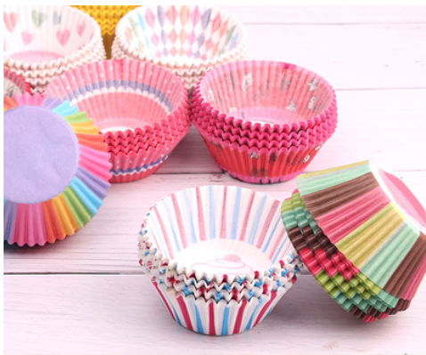 Cake Tray Baking Paper Glutinous Rice Cake Cups (A-100PCS)