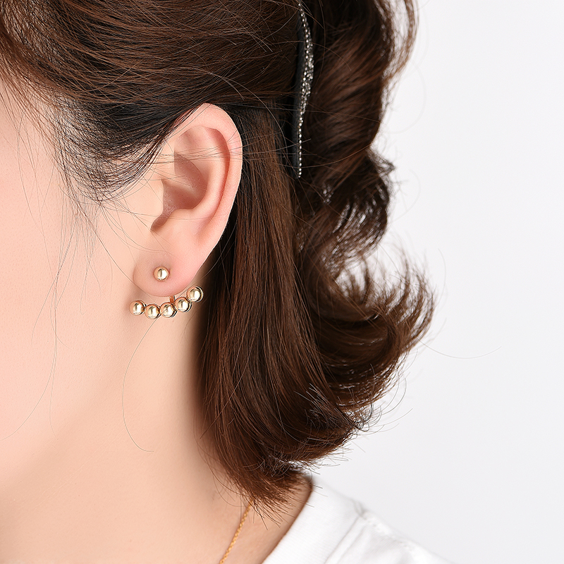 Sweet Commuter Student Earrings Pure Color Women's Jewelry