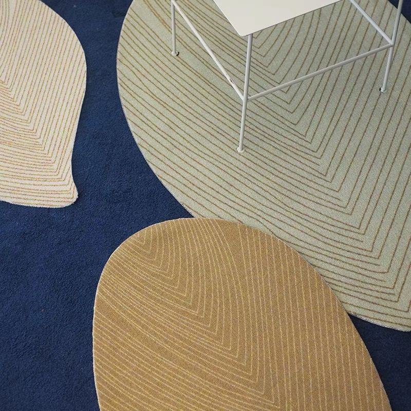 Leaf Shaped Bedside Carpet