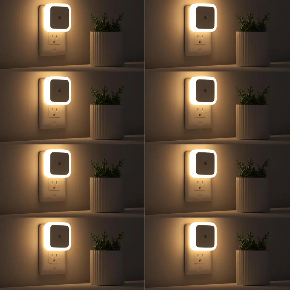 Sujeet Dusk-to-Dawn LED Plug-in Night Lights 8-Pack