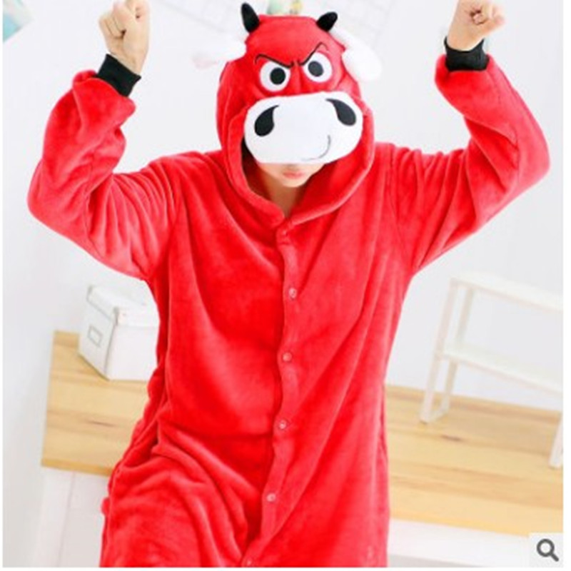 Title 3, Flannel Animal One-piece Cartoon Cute Home Clothes