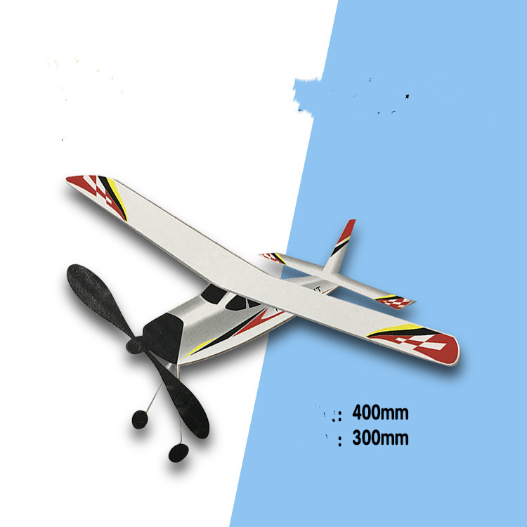 Hull rubber band powered glider police knight (color)
