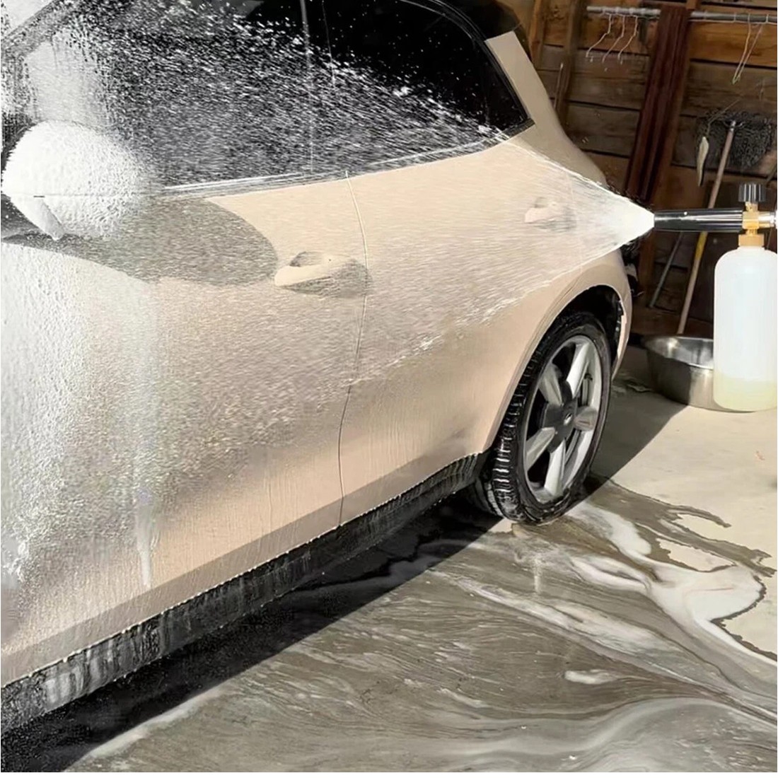 Quick Release Snow Foam Lance Pressure Washer Gun Soap Cannon Bottle 1L — image 9