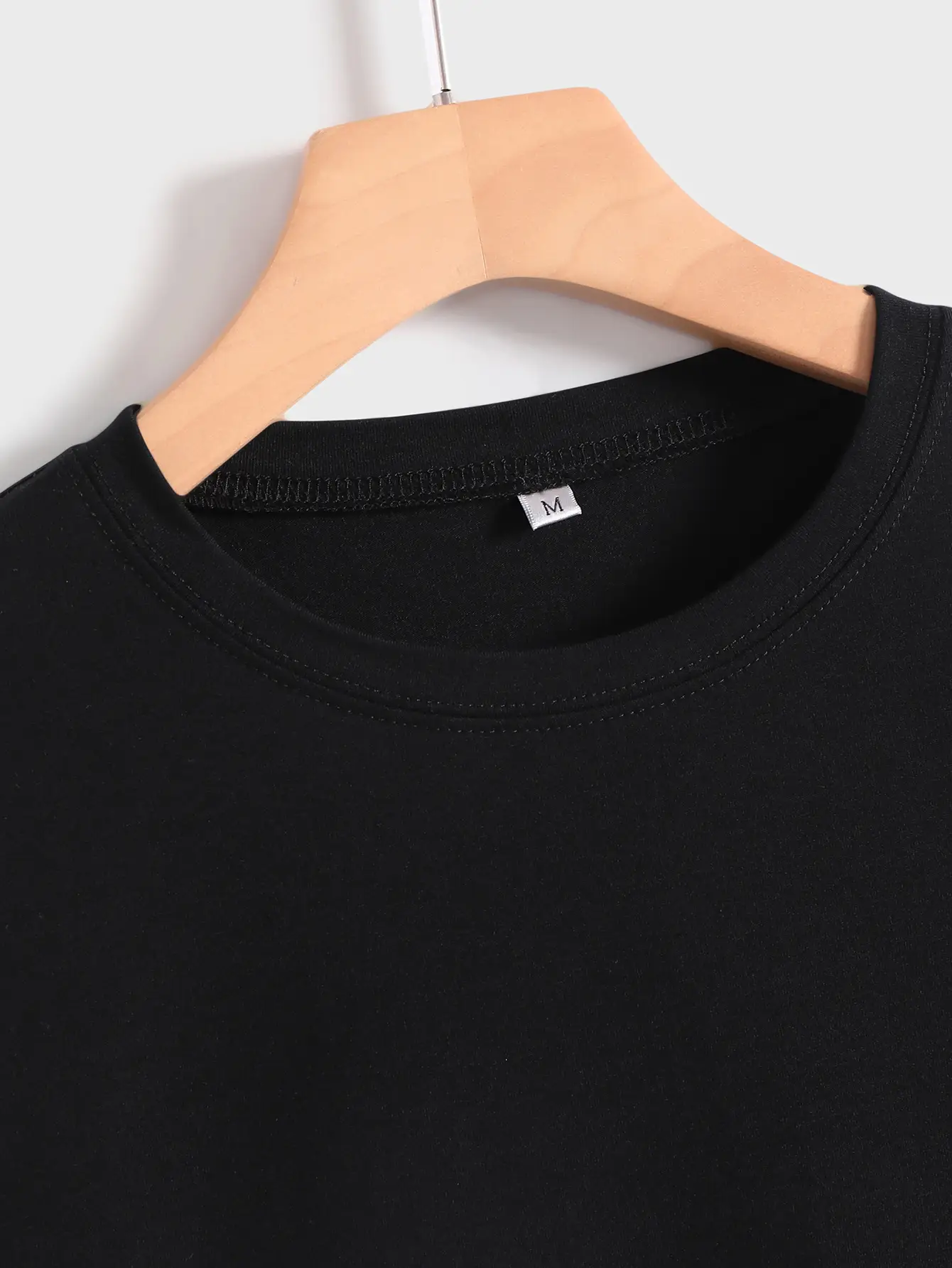 Letter Printed Women's Round Neck Short Sleeves