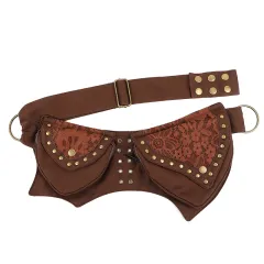Vintage Waist Chest Bags Women Crossbody Bag Waistpack Outdoor Mobile Storage - Brown - View 1