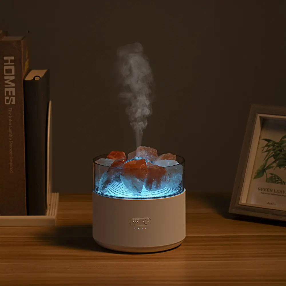 Cool-Mist Impeller Air Humidifier Crystal Salt Aroma