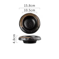 Ceramic Bowl Sashimi Creative Stone Household - Supreme Pole - View 1