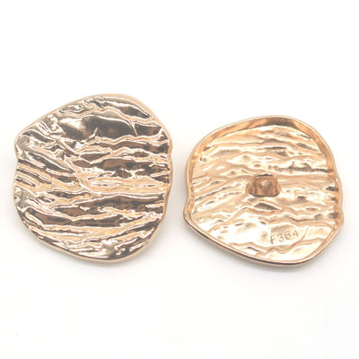 Title 7, Irregular Metal Buttons With Shaped Tree Pattern