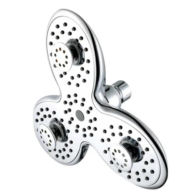 Plastic Bathroom Shower Head Multi mode Pressurized Top Shower Head Silver - Shop at LoveMi