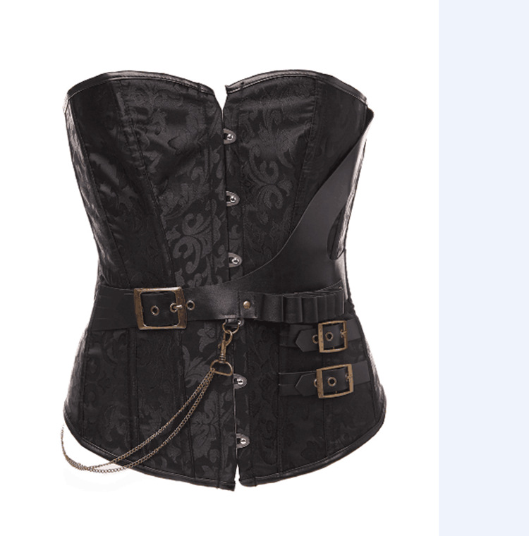 Title 2, Fashion Matching Belly Contracting Corset Leather