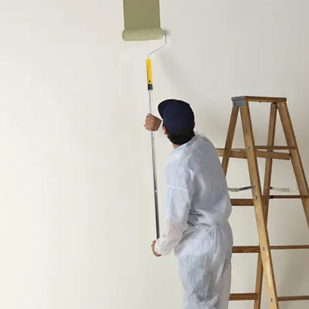 Paint Roller Set Paint Rollers With Extension Pole Tray Paint Brush Roller Sleeves For Painting Wall Ceiling