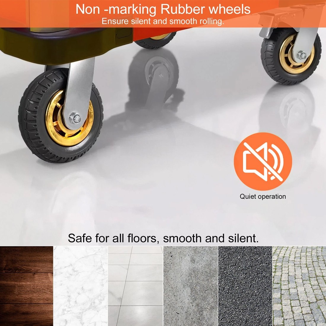4x 6 Inch 150mm Heavy Duty Swivel Castor Wheels 750kg Load 2 with Brakes — image 11